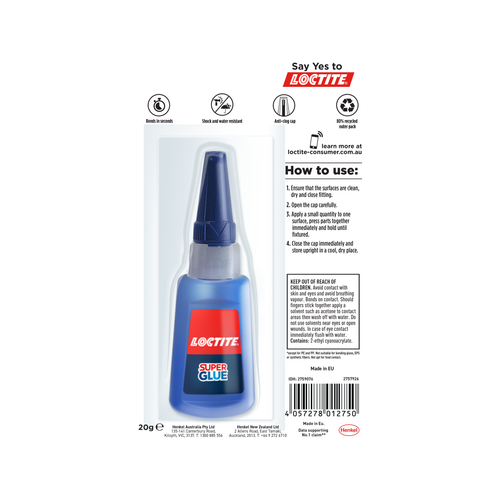 Loctite Super Glue XXL for frequent usage Multi material 20g