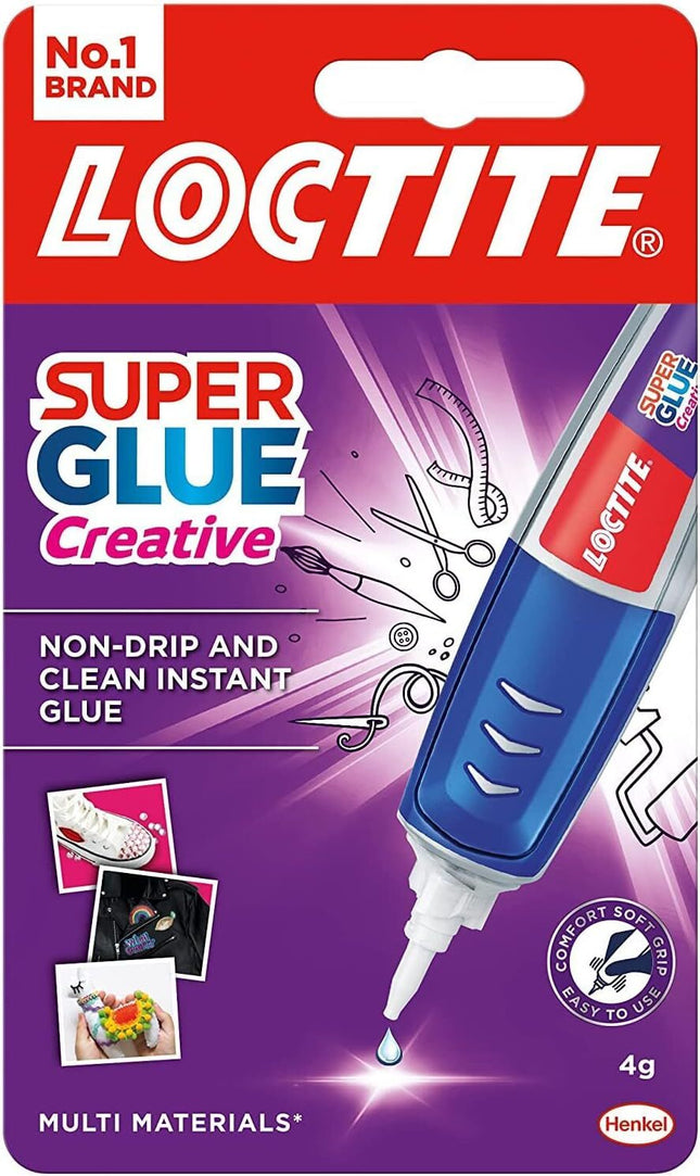 Loctite Super Glue Creative Pen – Precision Application, Fast Bonding for DIY, Craft, and Repairs