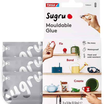 Sugru Mouldable Glue - 3 Pack [Grey]
