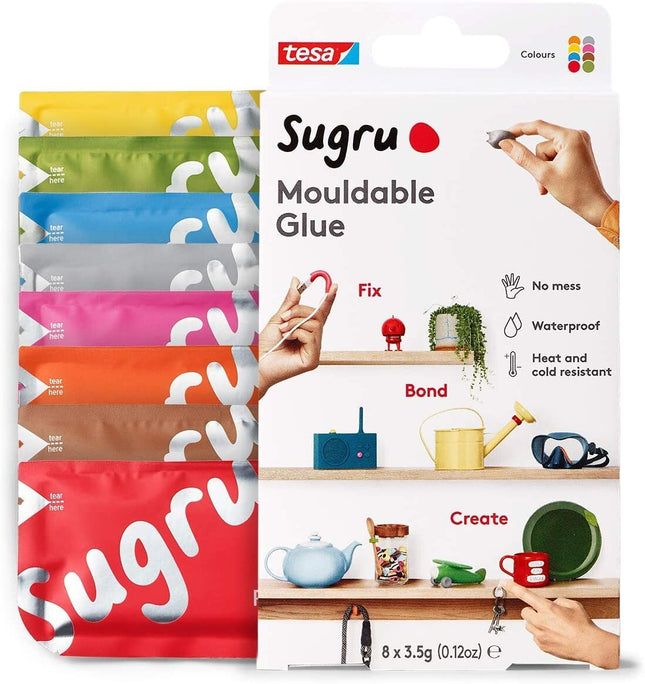Sugru Mouldable Glue - 8 Pack [Multi Colour]