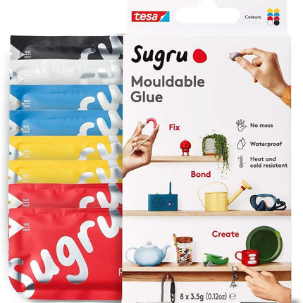 Sugru Mouldable Glue - 8 Pack [Classic Colours]