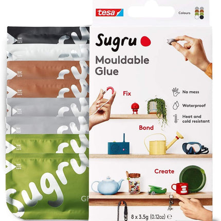 Sugru Mouldable Glue - 8 Pack [Natural Colours]