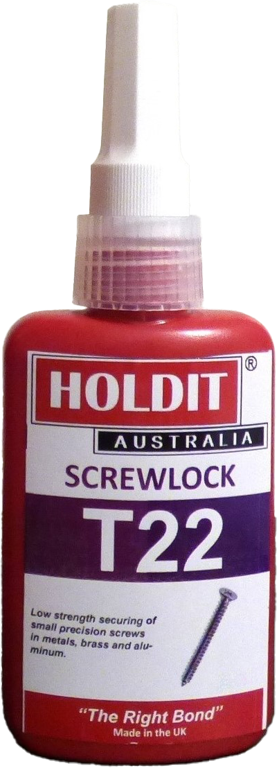 Loctite 222 Equivalent - T22 SCREWLOCK: Removable Thread Locking in Machinery and Equipment 50ml