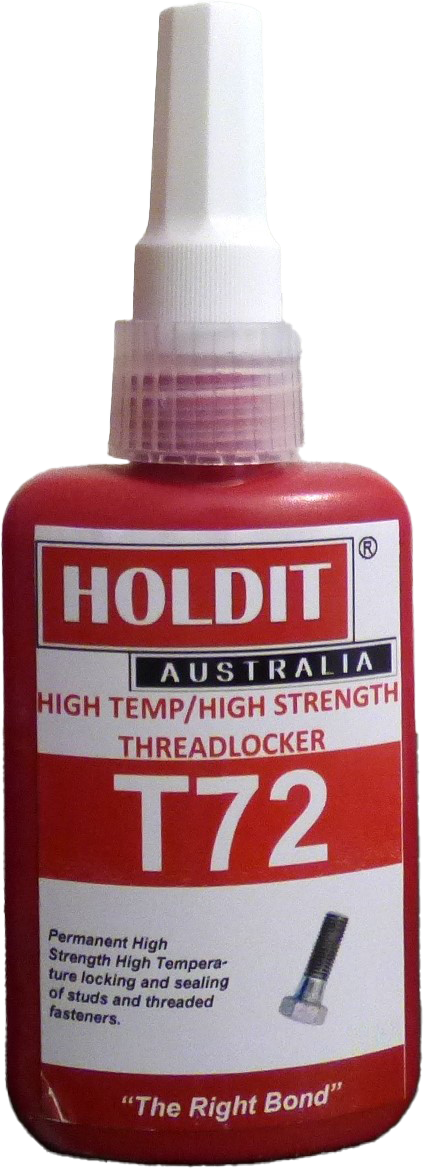 Loctite 272 Equivalent T72 STUDLOCK: High-Temperature, High-Strength Threadlocker for Bolts 25mm+ 50ml