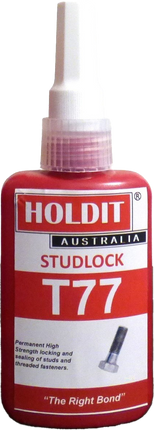 Loctite 277 Equivalent T77 STUDLOCK: High-Strength Threadlocker for Large Diameter Bolts, 25mm+ 50ml