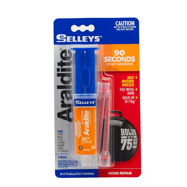 Araldite Quick Set Epoxy Adhesive 90 Second Bond Easy Mix Rigid Bond 14ml