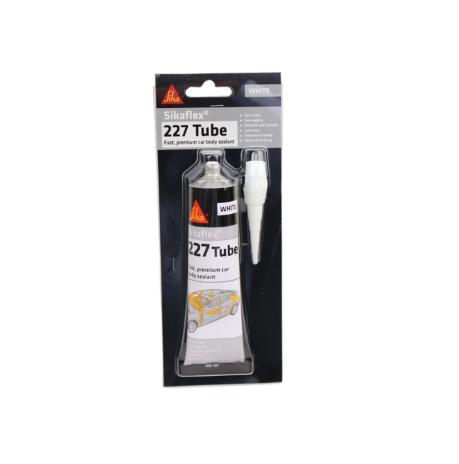 SikaFlex 227 White 150ml: The One-Stop Solution for Car Body Sealing - Fast Skinning, Low Odour, Paintable & Silicone-Free