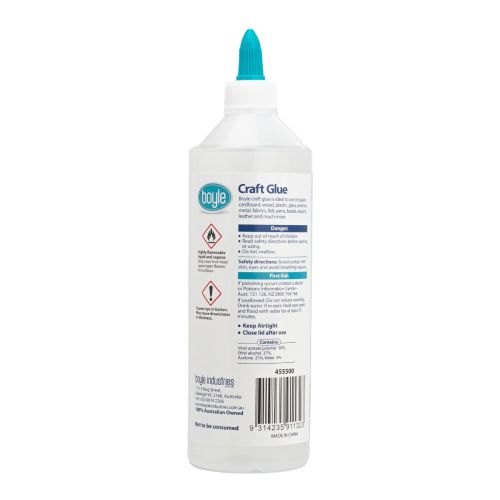 Boyle Clear Craft Glue Quick Drying Ideal For Crafts 500ml
