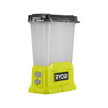 Packshot of Ryobi 18V ONE+ Lantern with USB RLL18 Tool Only - for Portable Worksite Lighting