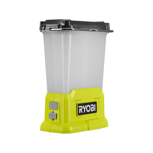 Packshot of Ryobi 18V ONE+ Lantern with USB RLL18 Tool Only - for Portable Worksite Lighting