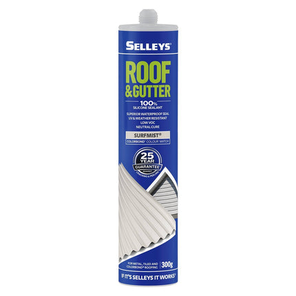 Selleys Roof & Gutter Silicone Sealant UV & Weather Resistant 310g