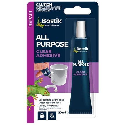 Bostik All Purpose Clear Adhesive Water Resistant 20ml