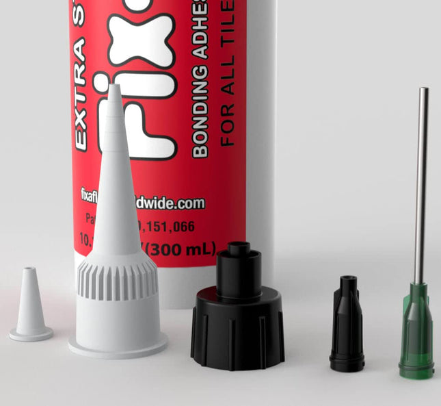 Fix-A-Floor Loose Tile Repair Adhesive Needle [Pro Pack] Includes a Micro Syringe Injector and Drill Bit