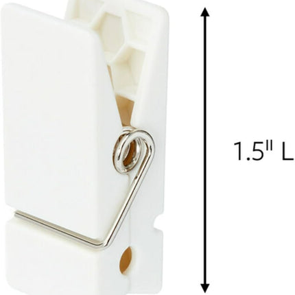 Command Spring Clips, White, Pack of 8 with 12 Adhesive Strips 17089-8ES