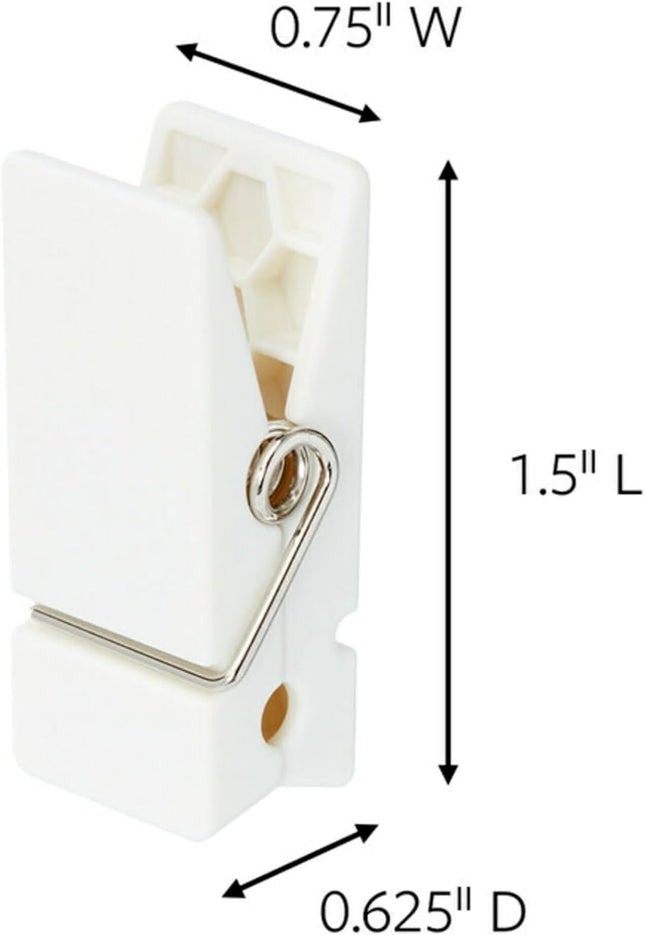 Command Spring Clips, White, Pack of 8 with 12 Adhesive Strips 17089-8ES