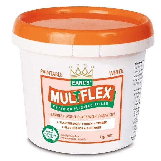 Earl’s MulTflex® Exterior Flexible Filler Timber & Masonry, Paintable, Non-Shrink, No VOCs