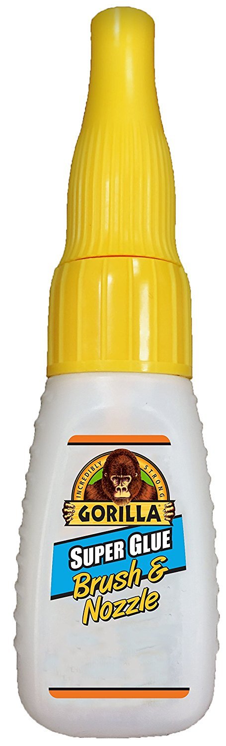Gorilla Super Glue Brush and Nozzle Dispenser 10 Seconds Set 10g