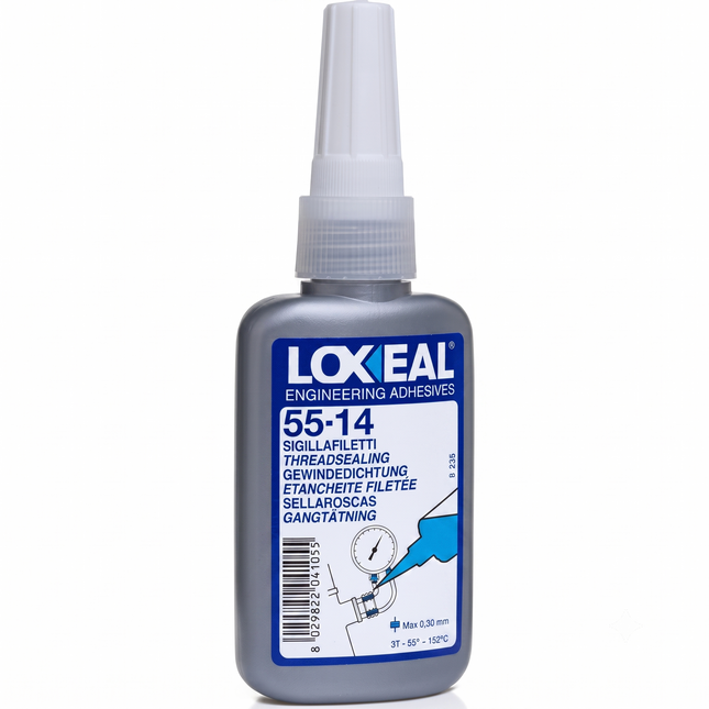 Packshot of Loxeal 55-14 Thread Sealant Anaerobic Adhesive 50ml