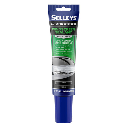Packshot of Selleys Autofix Windscreen Sealant Black 100ml