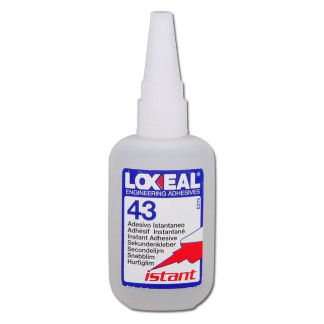 Packshot of Loxeal Istant 43 Speciale Super Glue Cyanoacrylate Adhesive 50g