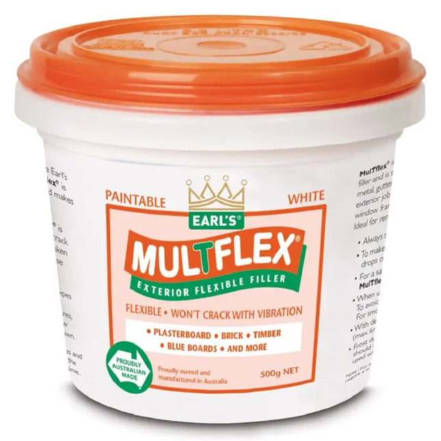 Earl’s MulTflex® Exterior Flexible Filler Timber & Masonry, Paintable, Non-Shrink, No VOCs