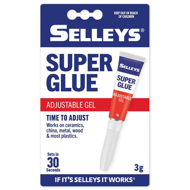 Selleys Super Gel Glue Adjustable 30sec 3g