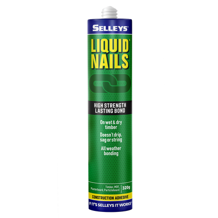 Selleys Liquid Nails Original Adhesive All Weather High Strength 320g