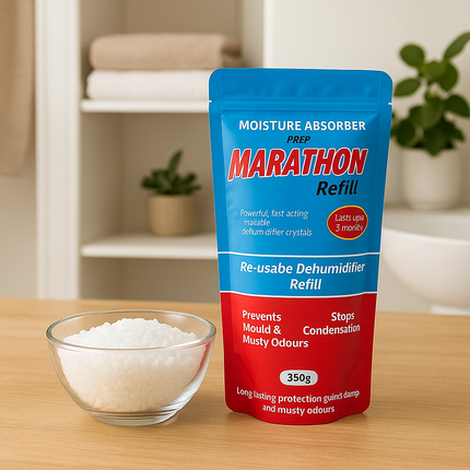 Prep Marathon Moisture Absorber Crystals 350g – Prevent Mould & Musty Odours