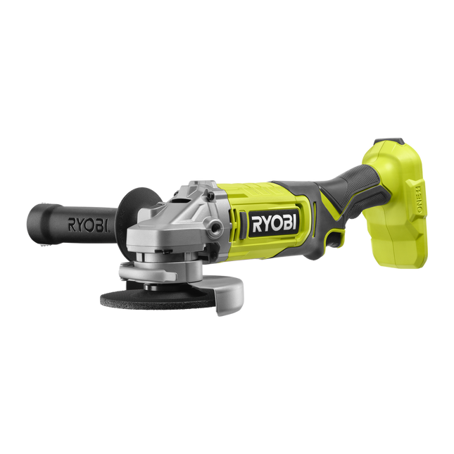 Packshot of Ryobi 18V ONE+ 115mm Cordless Angle Grinder - Tool Only