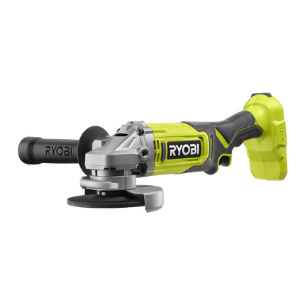 Packshot of Ryobi 18V ONE+ Angle Grinder 115mm Tool Only - for Metal Cutting & Grinding