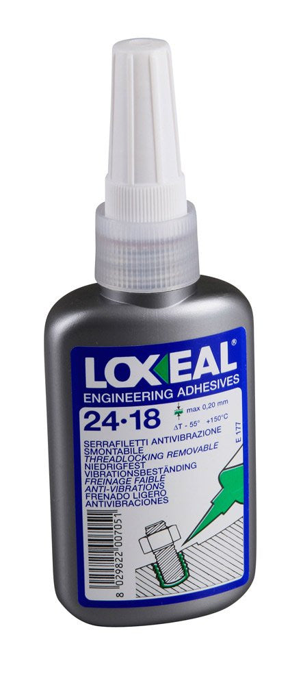 Loxeal 24-18 Threadlocker Low Strength Anaerobic Adhesive 50ml