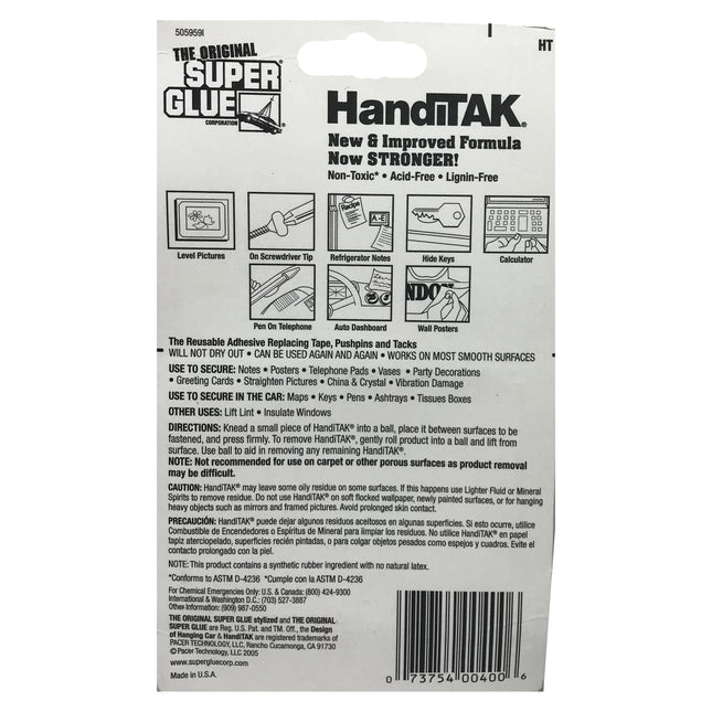 The Original Super Glue HandiTak The Reusable Adhesive 28g