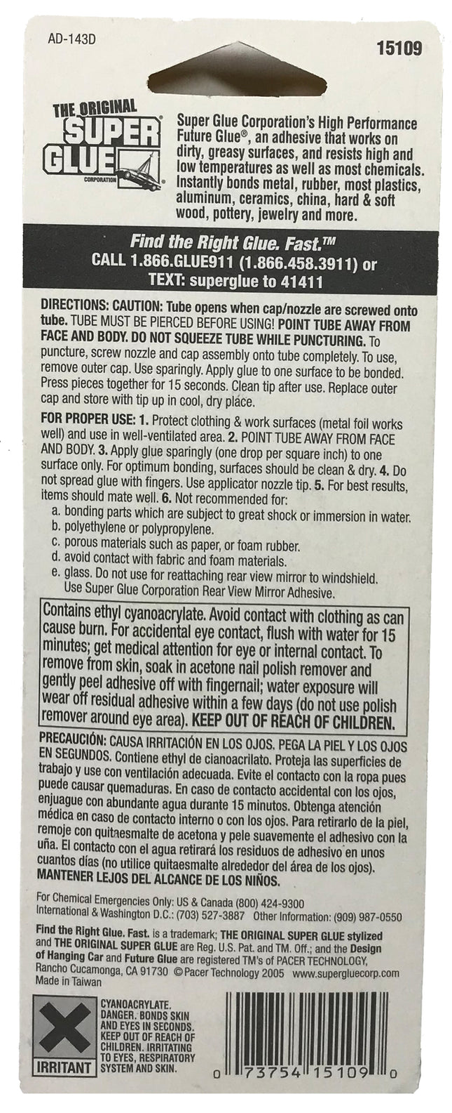 The Original Super Glue High Performance Future Glue 2g