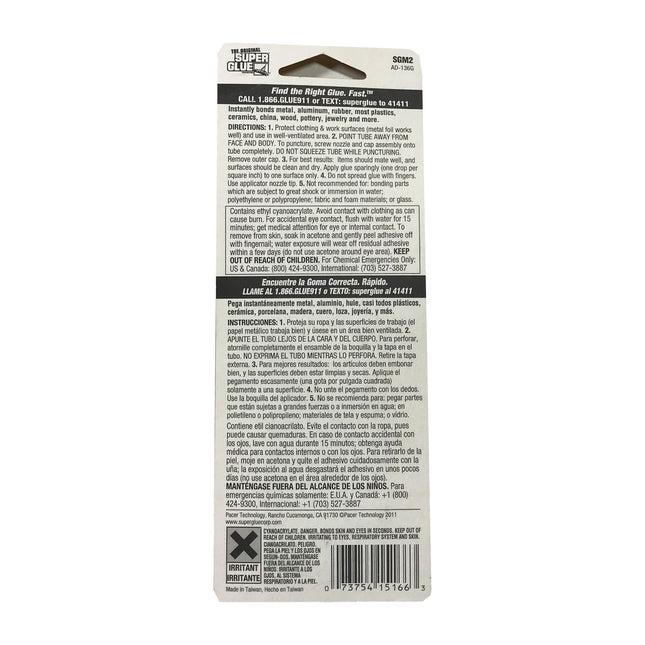 The Original Super Glue Super Glue Instant Bond with precision applicator 2g