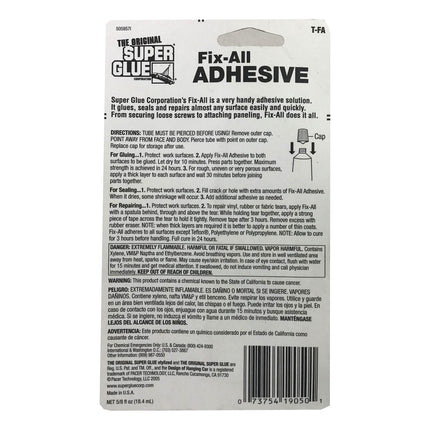 The Original Super Glue Fix-All Adhesive Water Resistant 18.4ml