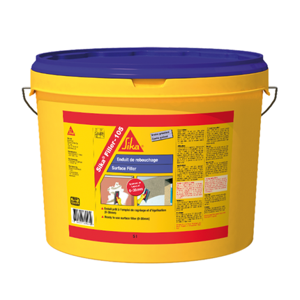 Sika Filler 105 Wide Crack Surface Filler Fast Drying Ready to use 5L