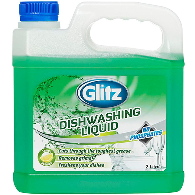 Packshot of Glitz Dishwashing Liquid Powerful Grease Remover 2L