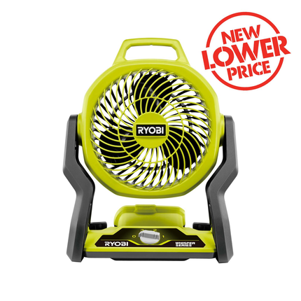 Packshot of Ryobi 18V ONE+ Hybrid Fan - Skin Only