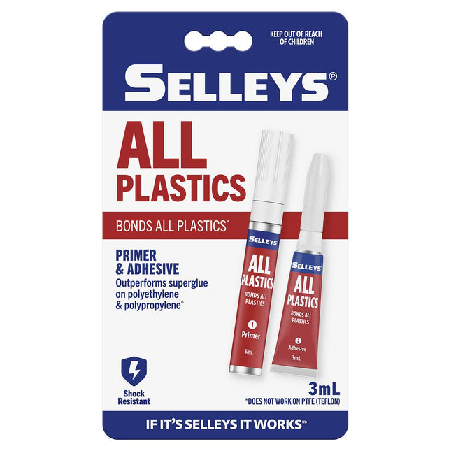 Selleys Power Grip All Plastics Super Glue Shock Resistant 3ml