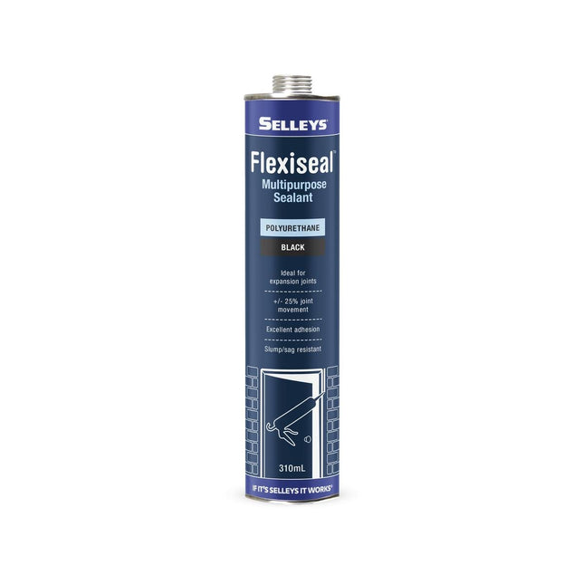 Selleys Flexiseal Multipurpose Sealant Polyurethane 310ml [Black]