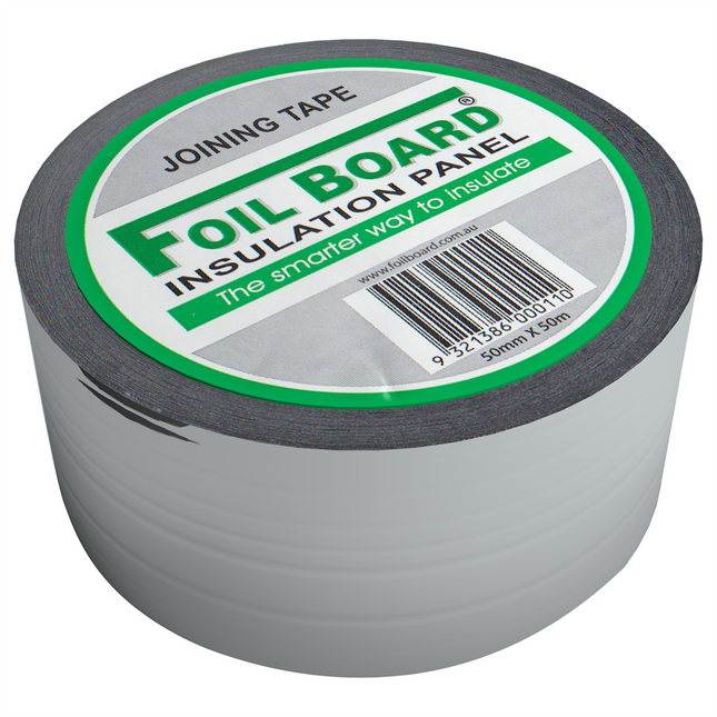 Packshot of Foilboard Silver Insulation Tape for Joining Panels 48mm x 50m
