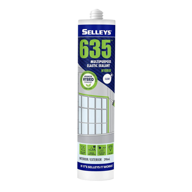 Packshot of Selleys 635 Clear Multipurpose Sealant 290ml
