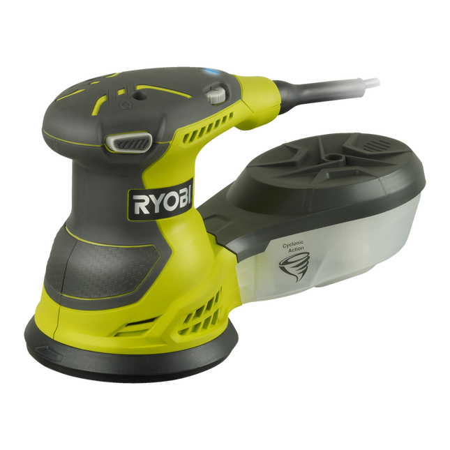 Packshot of Ryobi 300W Random Orbital Sander for Smooth Finishing
