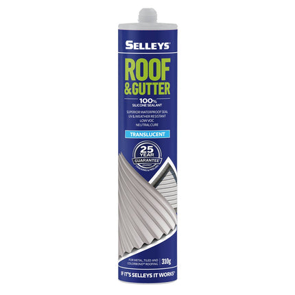 Selleys Roof & Gutter Silicone Sealant UV & Weather Resistant 310g