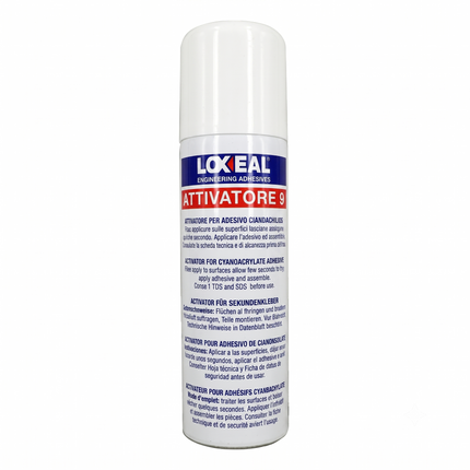 Packshot of Loxeal Activator 9 Cyanoacrylate Accelerator Spray 200ml