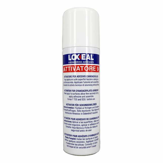 Packshot of Loxeal Activator 9 Cyanoacrylate Accelerator Spray 200ml