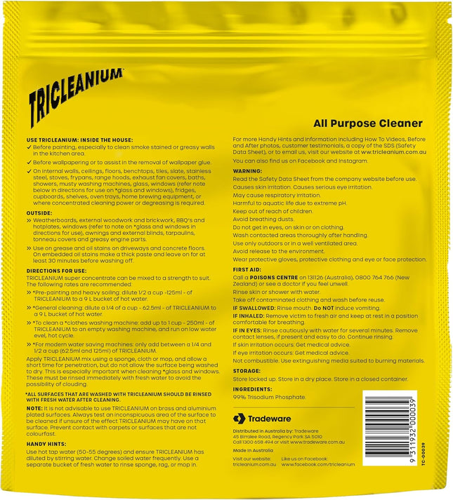 Tricleanium Ultra Concentrated Cleaner Sugar Soap makes 100 Lts 1Kg