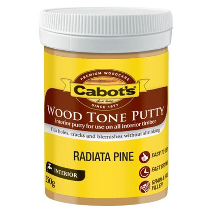 Cabot's Wood Tone Putty Hole Filler 250g [Colour: Radiata Pine]