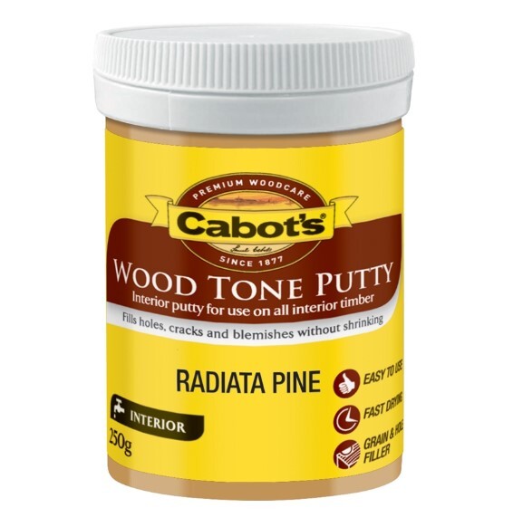 Cabot's Wood Tone Putty Hole Filler 250g [Colour: Radiata Pine]