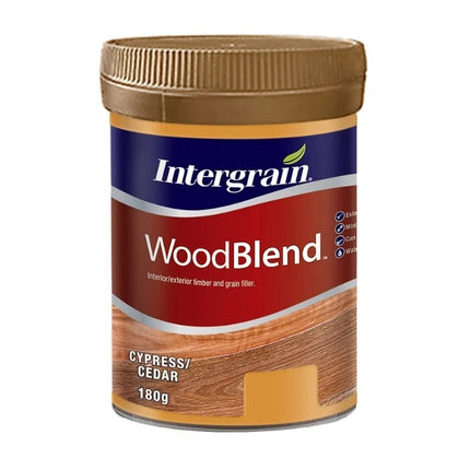 Intergram WoodBlend Timber Grain Wood Filler 180g [Colour: Cypress Cedar]